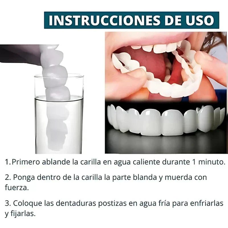 SmilePro 🦷 - Carillas Dentales Ajustables De Resina + ESTUCHE REGALO - ¡Últimas unidades! - Belezia Femina MX