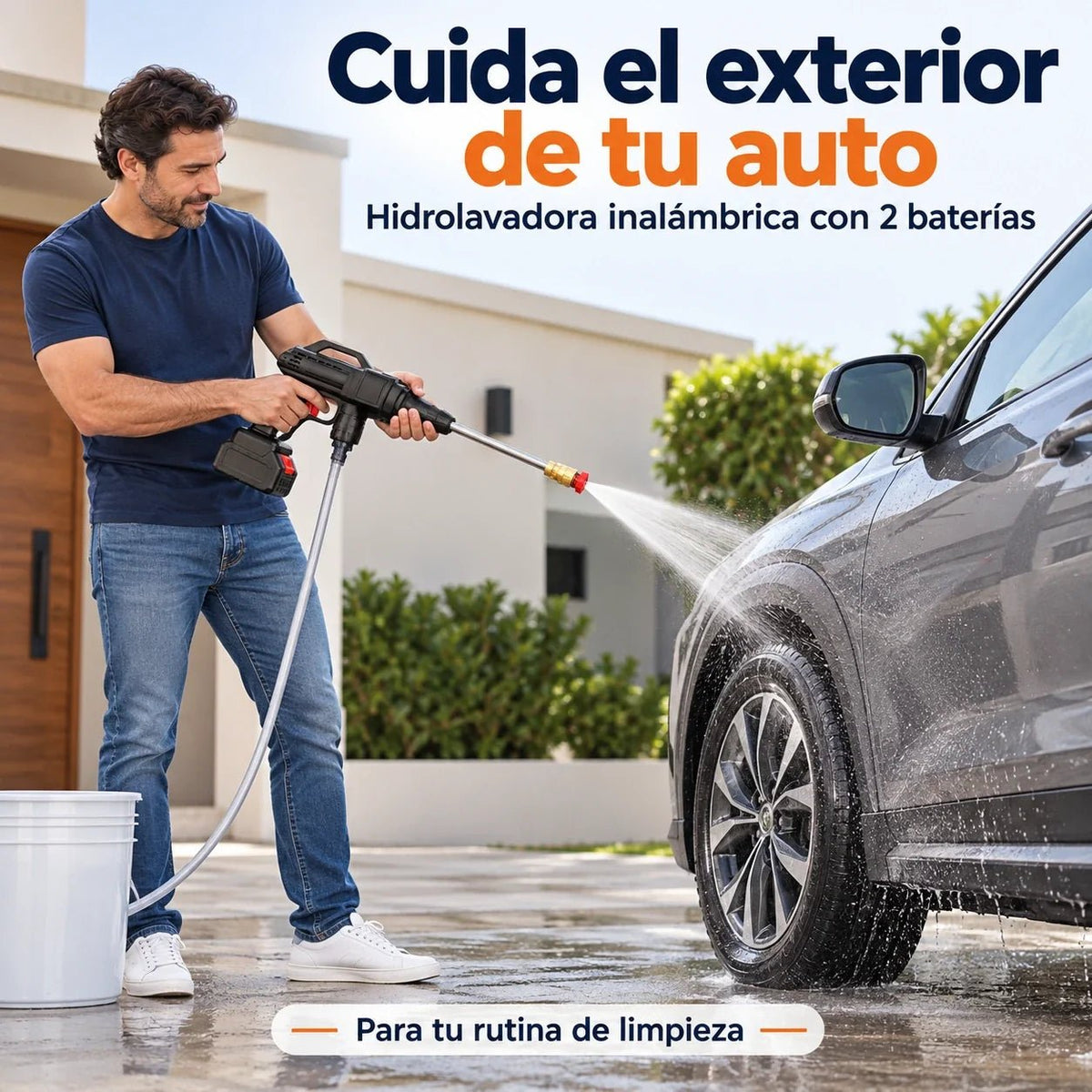 Hidrolavadora para el exterior del auto